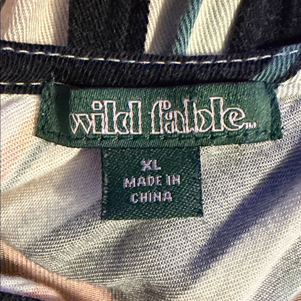 Wild Fable Rayon Striped Wide-Leg Jumpsuit Sleeveless Pockets XL NWOT - Picture 10 of 12